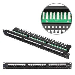 Extralink CAT5E UTP Patchpanel 24 Anschlüsse