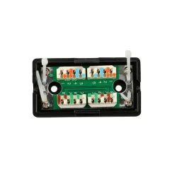 Extralink CAT5E UTP Caixa de junçao barril, conector, preto