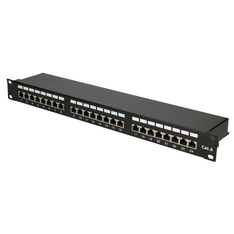 Extralink CAT6 STP Patch Panel V2, 24 port