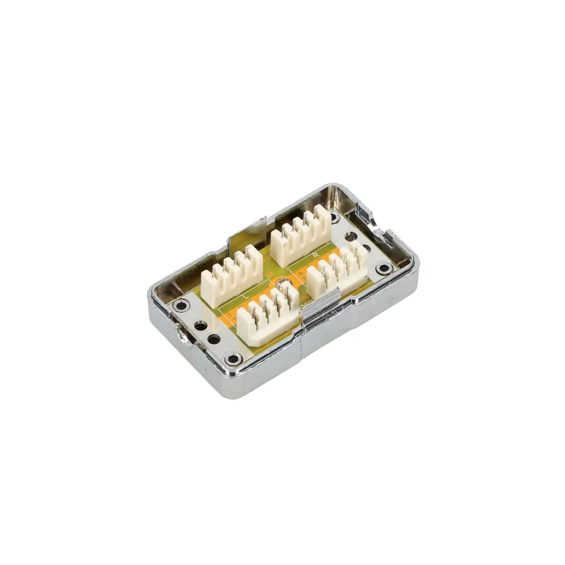 Extralink CAT6 STP Bağlantı Kutusu, Fıçı Konnektör, Gümüş