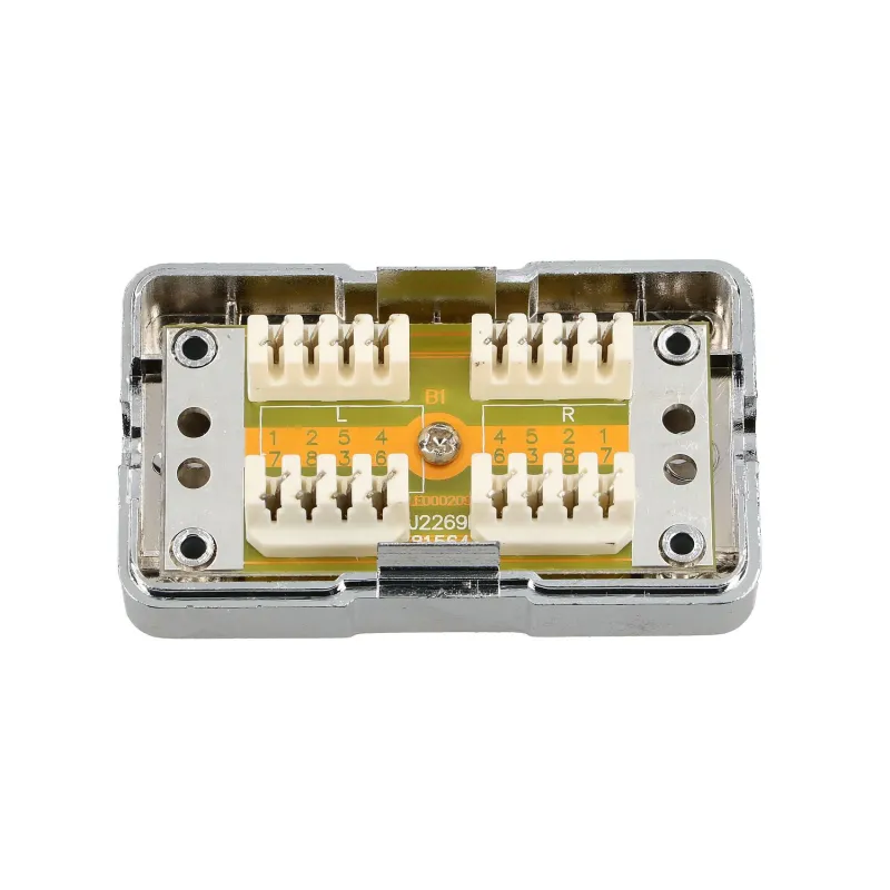 Extralink CAT6 STP Bağlantı Kutusu, Fıçı Konnektör, Gümüş