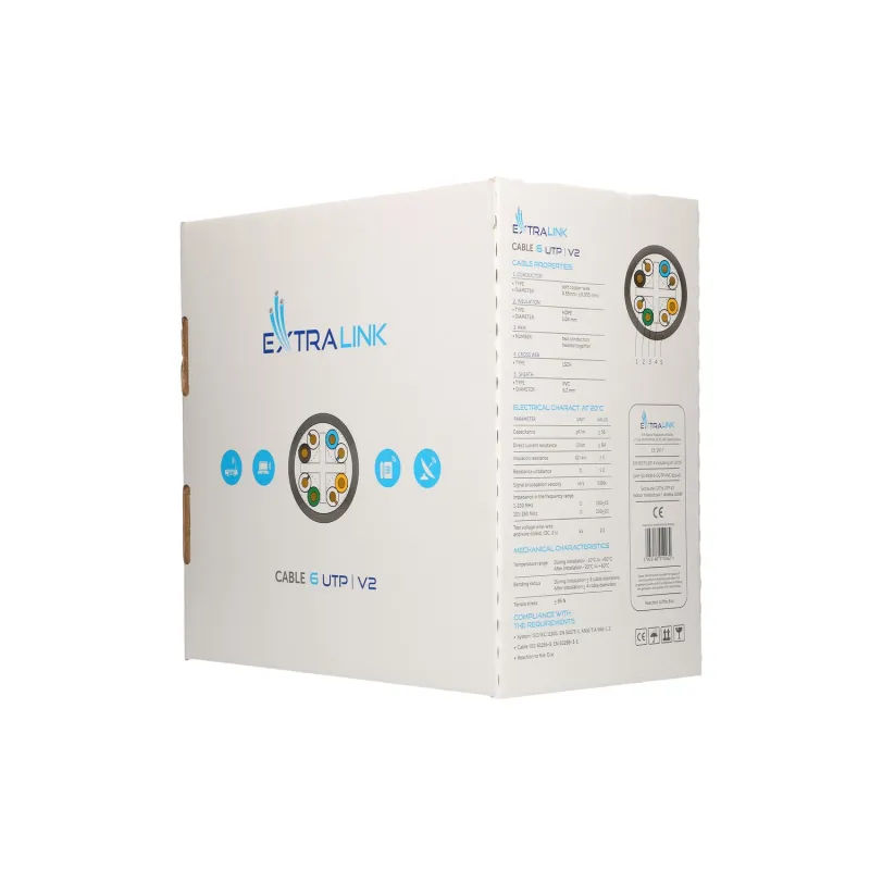 Extralink CAT6 UTP (U/UTP) V2 Indoor Twisted pair 305M