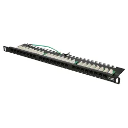 Extralink CAT6 UTP 0,5U Patchpanel 24 porty