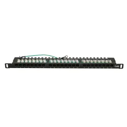Extralink CAT6 UTP 0,5U Patchpanel 24 portas