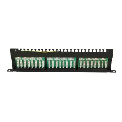 Extralink CAT6 UTP 0,5U Patchpanel 24 Anschluss