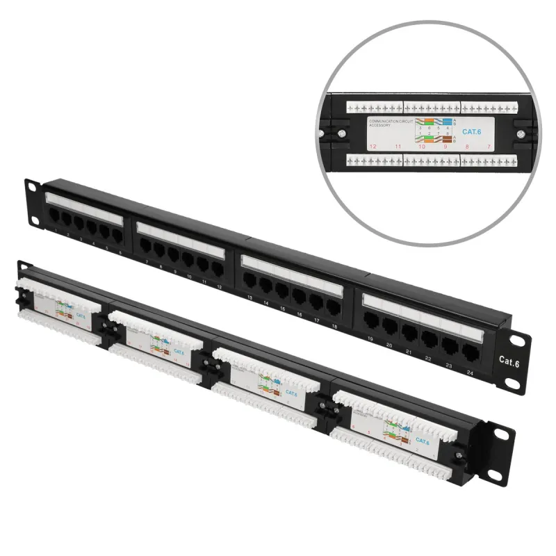 Extralink CAT6 UTP V2 Patchpanel 24 puertos