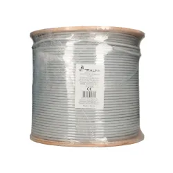 Extralink CAT6A FTP (F/FTP) V2 Wewnętrzny Kabel sieciowy skrętka 500M LSZH