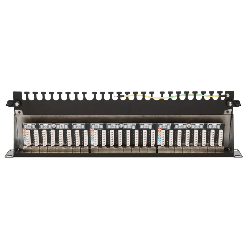 Extralink CAT6A STP Patchpanel 24 port