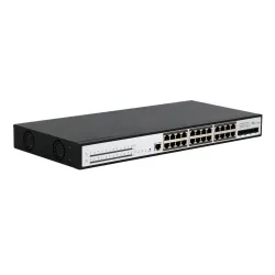 Extralink Chiron Pro PoE Switch 24x RJ45 1000Mb/s PoE, 4x SFP+, L3, 370W