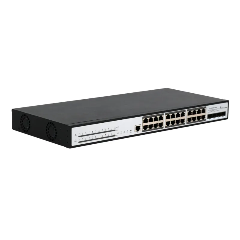 Extralink Chiron Pro PoE Switch 24x RJ45 1000Mb/s PoE, 4x SFP+, L3, 370W