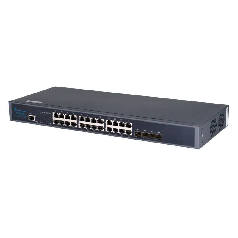 Extralink Chiron Interruptor 24x RJ45 1000Mb/s, 4x SFP+, L3