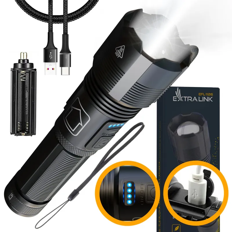 Extralink EFL-1126 Thor LED Flashlight 1000lm