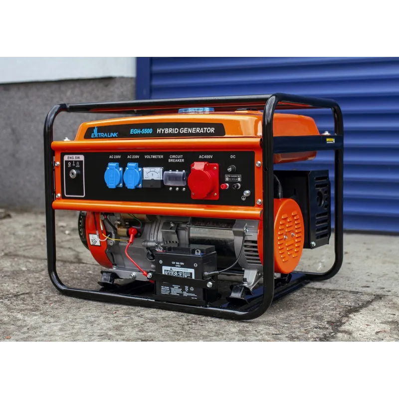 Extralink EGH-5500 Hibrit Jeneratör, 5.5kW 3 Faz