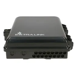 Extralink Eliza V2 Morsettiera fibra ottica 16 saldature, nero, mid-span