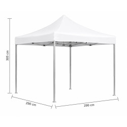 Gazebo de Jardim Dobrável Black Forest, Tenda de Cerveja 3x3m Bege - Imagem 3