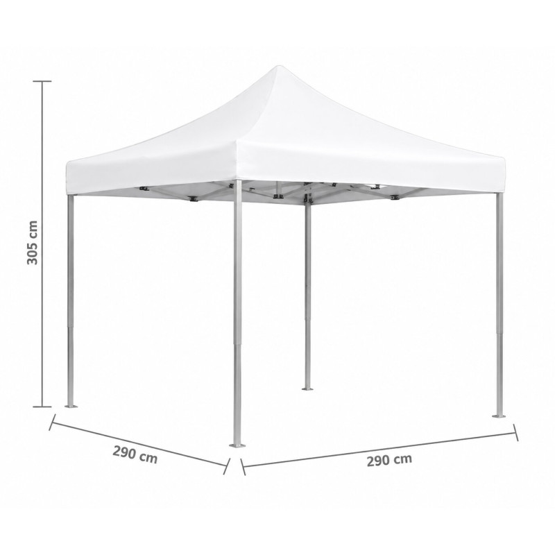 Gazebo de Jardim Dobrável Black Forest, Tenda de Cerveja 3x3m Bege - Imagem 3