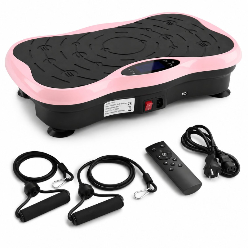 Extralink Moonwalk SpinMove Różowy | Platforma Wibracyjna do Ćwiczeń Fitness | 200W - Zdjęcie 7