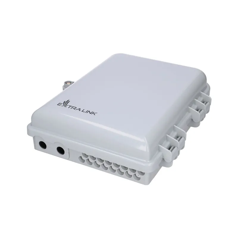 Extralink Emma V2 | Fiber optic terminal box | 16 core, white, min-span
