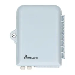 Extralink Emma Caja de fibra óptica 16 core, blanco