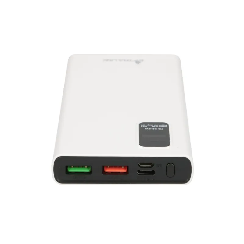 Extralink EPB-067W 10000mAh Biały Powerbank Power bank, Fast Charging, USB-C