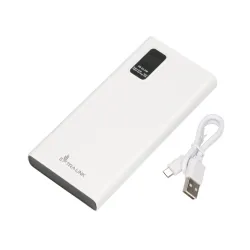 Extralink EPB-067W 10000mAh Bílý Powerbank Power bank, Fast Charging, USB-C