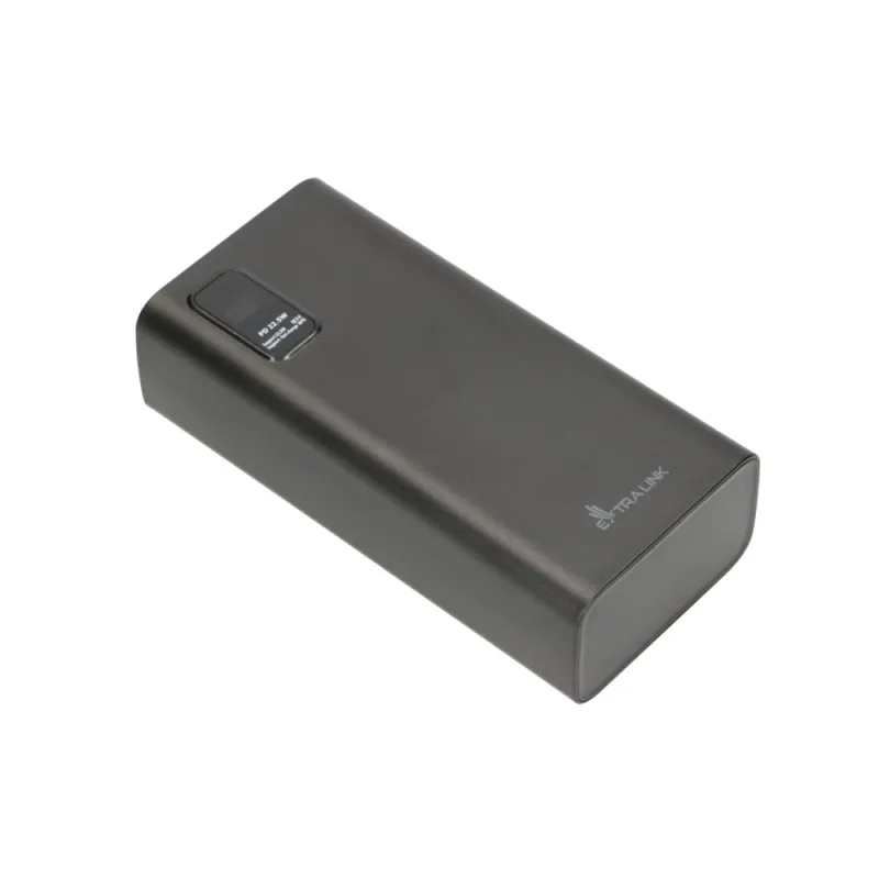 Power Bank Extralink EPB-069 30000mAh Черный, Power Bank с Быстрой Зарядкой USB-C