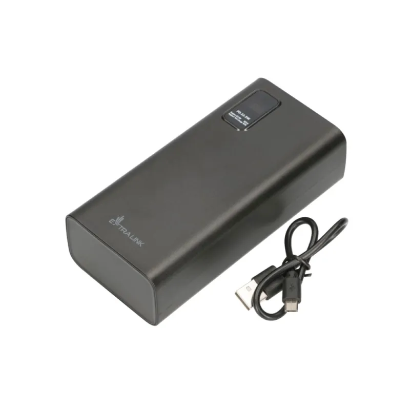 Extralink EPB-069 30000mAh Černá Powerbank Power bank, Fast Charging, USB-C