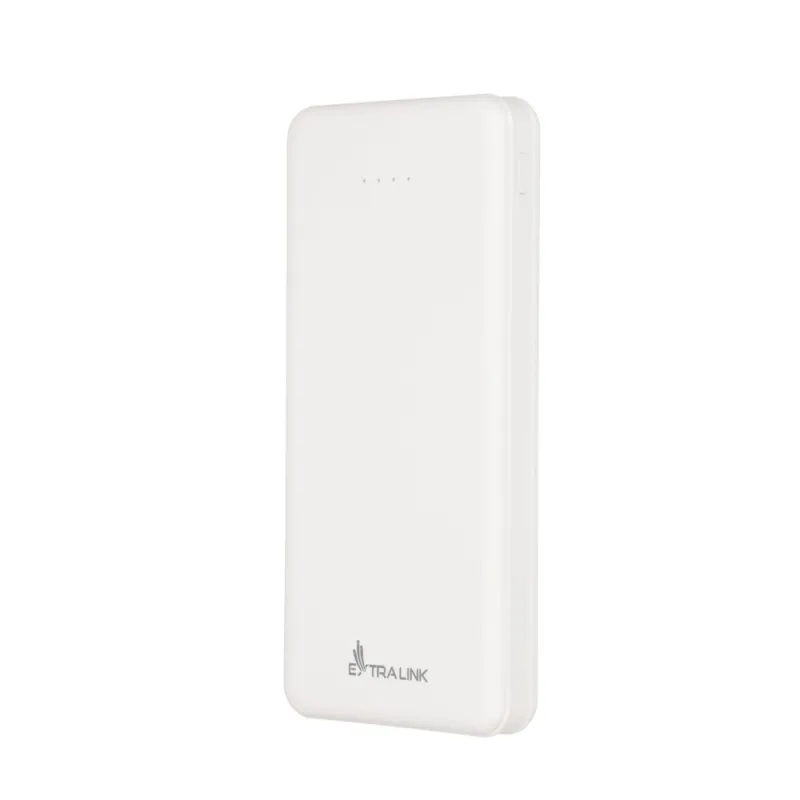 Extralink EPB-078W 10000mAh Biały Powerbank Power bank, USB-C