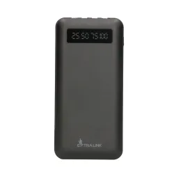 Extralink EPB-083 Powerbank 10000mAh Siyah, Taşınabilir Şarj Aleti, USB-C