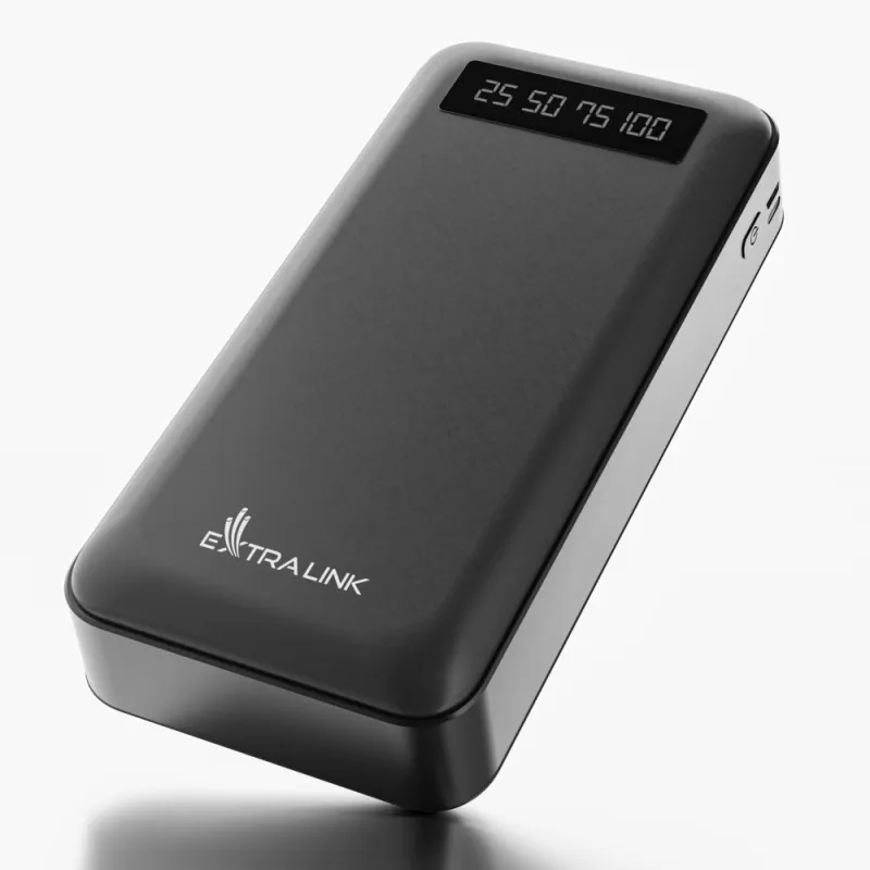 Extralink EPB-084 20000mAh Czarny Powerbank Power bank, USB-C