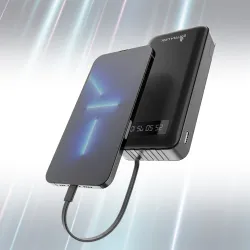 Extralink EPB-084 20000mAh Czarny Powerbank Power bank, USB-C