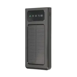 Extralink EPB-091 10000mAh Černá Powerbank Solar Power bank, USB-C