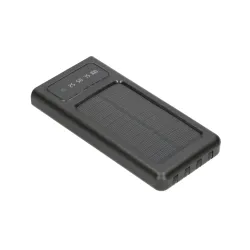 Extralink EPB-091 10000mAh Siyah Powerbank, Güneş Enerjili Powerbank, USB-C