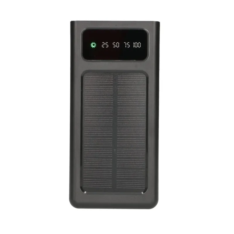 Extralink EPB-092 Powerbank 20000mAh Siyah, Güneş Enerjili Powerbank, USB-C