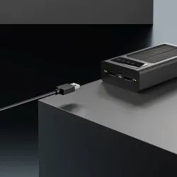 Extralink EPB-092 20000mAh Schwarz Powerbank Solar Power bank, USB-C