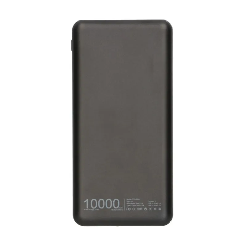 Extralink EPB-098B 10000mAh Black Powerbank Power bank, USB-C