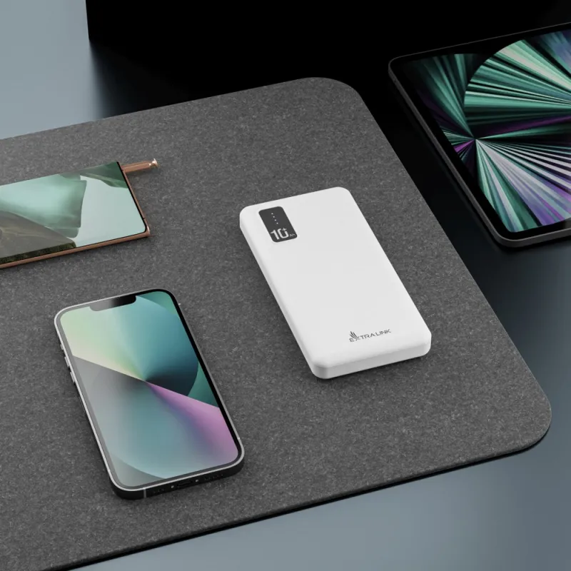 Power Bank Extralink EPB-098W 10000mAh Белый, USB-C