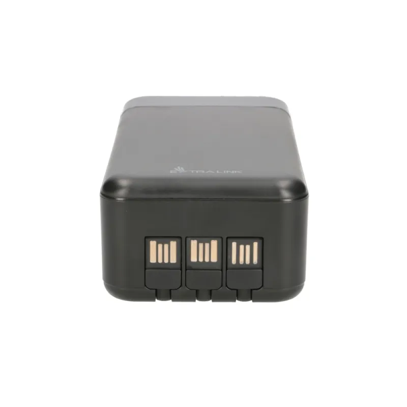 Extralink EPB-124 30000mAh Schwarz Powerbank Power bank, Fast Charging, USB-C