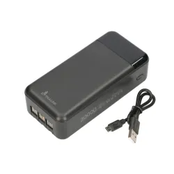 Extralink EPB-124 30000mAh Schwarz Powerbank Power bank, Fast Charging, USB-C