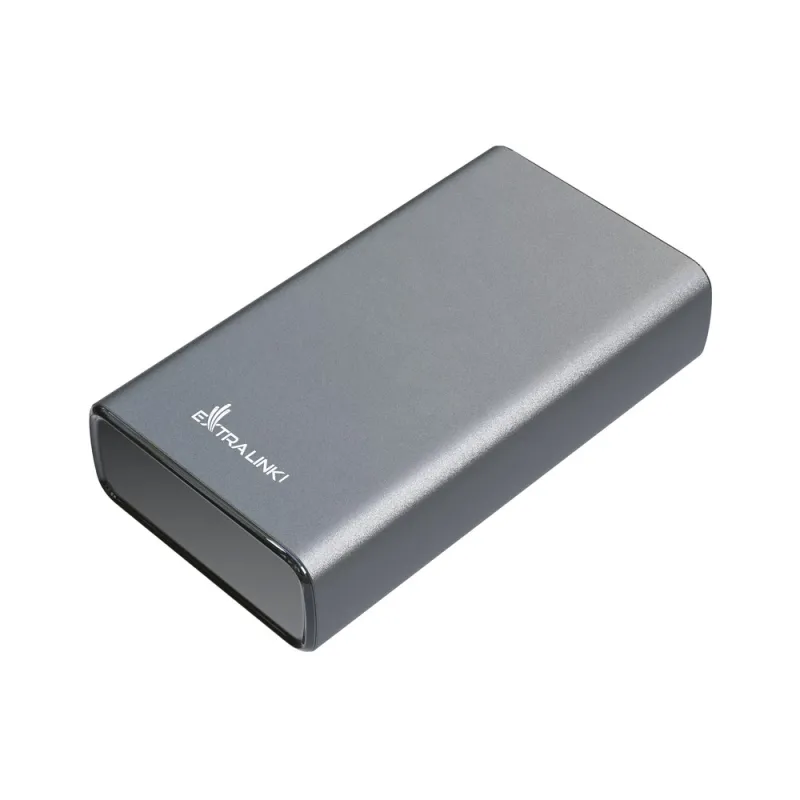 Extralink EPB-126 Power Bank 20000mAh Gümüş, 45W PD, USB-C