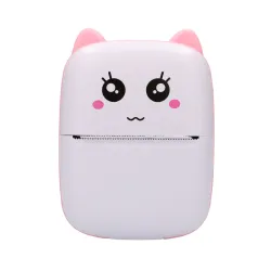 Extralink EPP-001 Różowa Mini drukarka termiczna Bluetooth, USB-C, 1200 mAh, 210 dpi