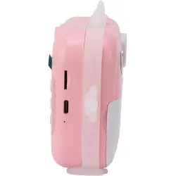 Extralink EPP-003 Rosa Mini stampante termica con fotocamera 3 rotoli di carta termica, schermo LCD da 2,5", Bluetooth, USB-C, 1