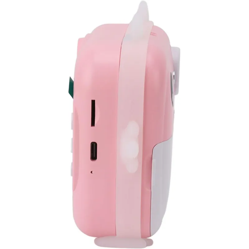 Extralink EPP-003 Rosa Mini impressora térmica com câmera 3 rolos de papel térmico, tela LCD de 2,5", Bluetooth, USB-C, 1000 mAh