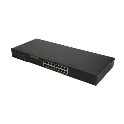 Extralink EVAN Switch 16x 10/100 / 1000Mb / s Gigabit, montagem em rack