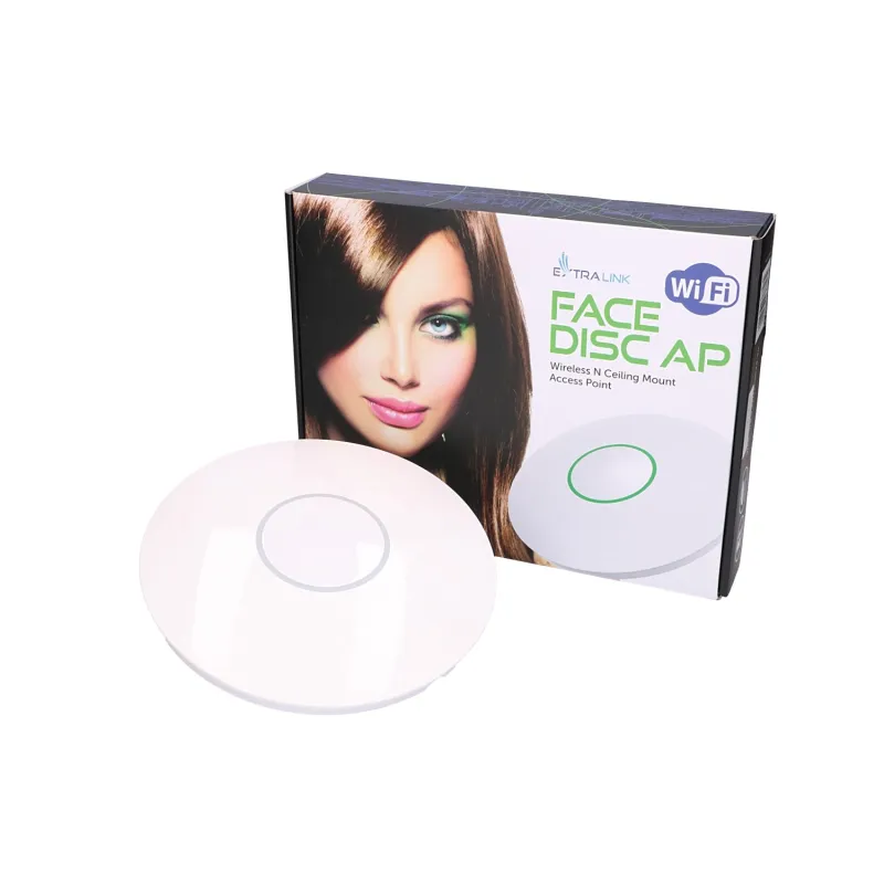 Extralink FaceDisc AP Erişim Noktası, 2.4GHz 300Mb/s, 2x RJ45 100Mb/s, 2x 4.5dBi