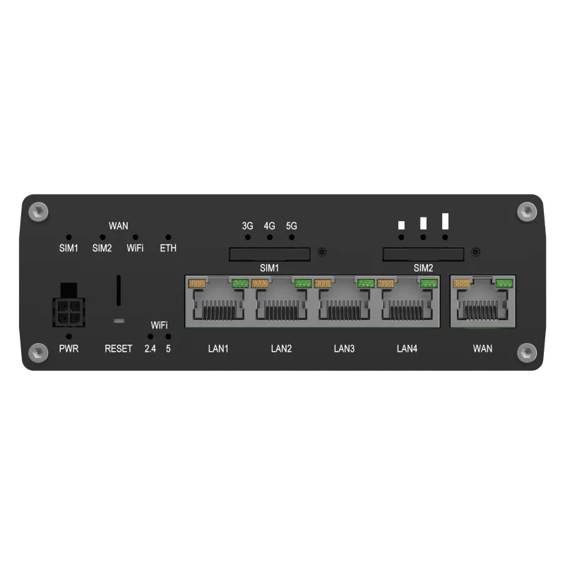 Teltonika RUTM54, router industriale 5G, 3.4Gbps, LTE Cat 19, WiFi 5, 5x GbE RJ45, dual SIM/eSIM - Immagine 5