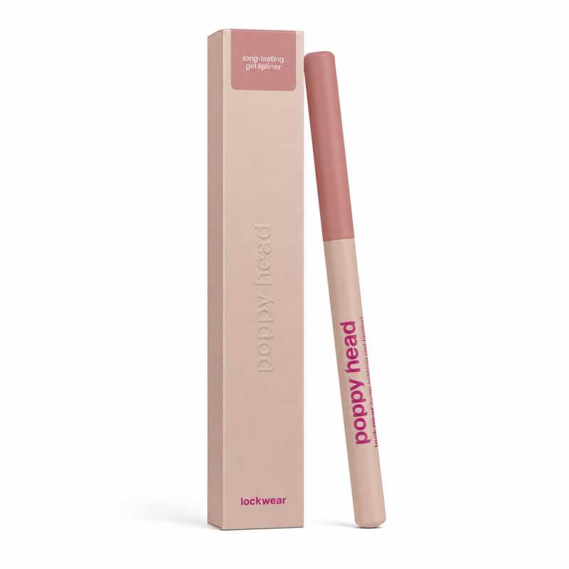 POPPY HEAD LOCKWEAR LONG-LASTING GEL LIPLINER DŁUGOTRWAŁA ŻELOWA KONTURÓWKA DO UST 03 NUDE ALARM - Изображение 3