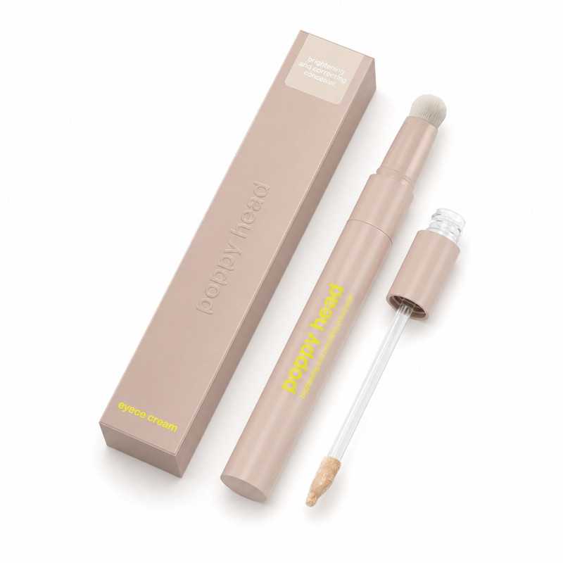 POPPY HEAD EYECE CREAM BRIGHTENING AND CORRECTING CONCEALER ROZŚWIETLAJĄCO-KORYGUJĄCY KOREKTOR POD OCZY 02 BEIGE FREEZE - Изображение 2