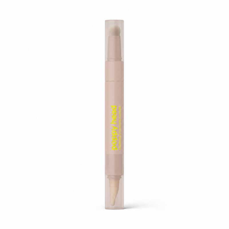 POPPY HEAD EYECE CREAM BRIGHTENING AND CORRECTING CONCEALER ROZŚWIETLAJĄCO-KORYGUJĄCY KOREKTOR POD OCZY 02 BEIGE FREEZE - Изображение 3