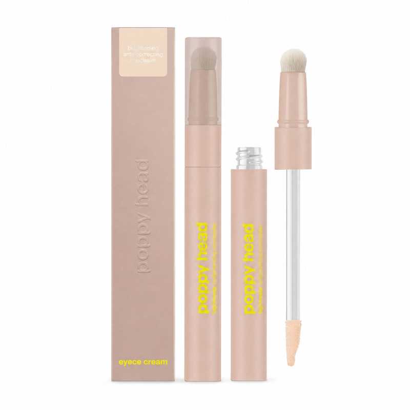 POPPY HEAD EYECE CREAM BRIGHTENING AND CORRECTING CONCEALER ROZŚWIETLAJĄCO-KORYGUJĄCY KOREKTOR POD OCZY 04 APRICOT FRAPPE - Изображение 2